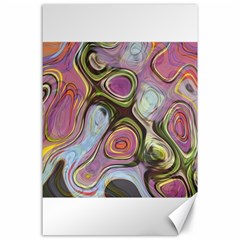 Retro Background Colorful Hippie Canvas 24  X 36 