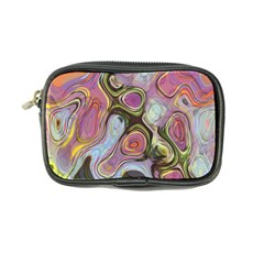 Retro Background Colorful Hippie Coin Purse