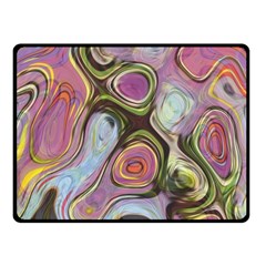 Retro Background Colorful Hippie Fleece Blanket (Small)