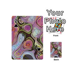 Retro Background Colorful Hippie Playing Cards 54 (Mini) 