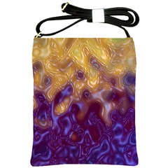 Fractal Rendering Background Shoulder Sling Bags by Sapixe