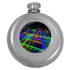 Electronics Board Computer Trace Round Hip Flask (5 Oz)