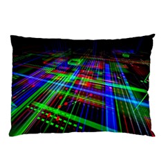 Electronics Board Computer Trace Pillow Case (two Sides)