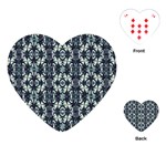 Intersecting Geometric Design Playing Cards (Heart)  Front