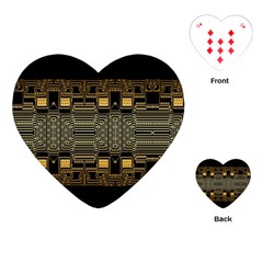 Board Digitization Circuits Playing Cards (heart)  by Sapixe