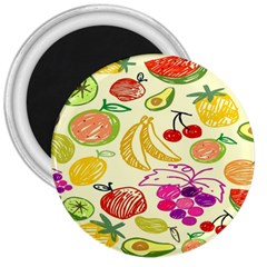 Seamless Pattern Desktop Decoration 3  Magnets by Sapixe