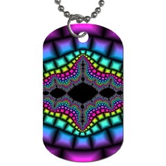 Fractal Art Artwork Digital Art Dog Tag (one Side) by Sapixe