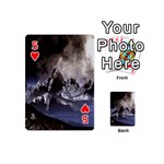 Mountains Moon Earth Space Playing Cards 54 (Mini)  Front - Heart5