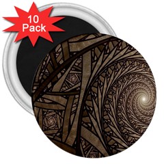 Abstract Pattern Graphics 3  Magnets (10 Pack)  by Sapixe