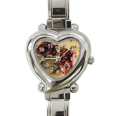 Sheet Music Manuscript Old Time Heart Italian Charm Watch by Sapixe