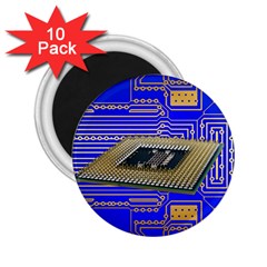 Processor Cpu Board Circuits 2 25  Magnets (10 Pack) 