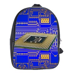 Processor Cpu Board Circuits School Bag (large)