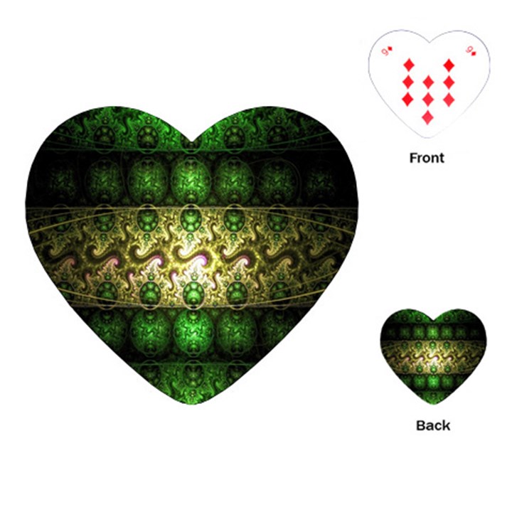 Fractal Art Digital Art Playing Cards (Heart) 