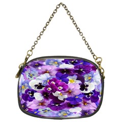 Graphic Background Pansy Easter Chain Purses (two Sides) 