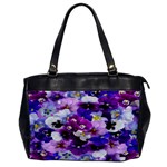 Graphic Background Pansy Easter Office Handbags Front