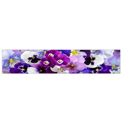 Graphic Background Pansy Easter Small Flano Scarf by Sapixe