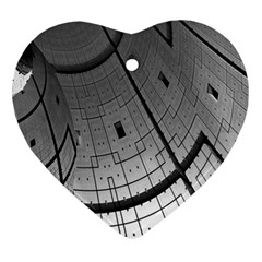 Graphic Design Background Heart Ornament (Two Sides)