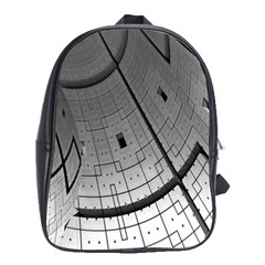 Graphic Design Background School Bag (Large)