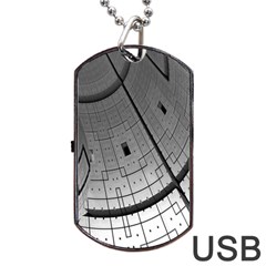 Graphic Design Background Dog Tag USB Flash (One Side)