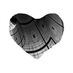 Graphic Design Background Standard 16  Premium Heart Shape Cushions