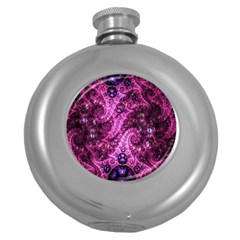 Fractal Art Digital Art Round Hip Flask (5 Oz)