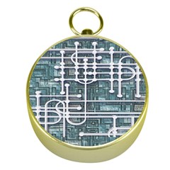 Board Circuit Control Center Gold Compasses