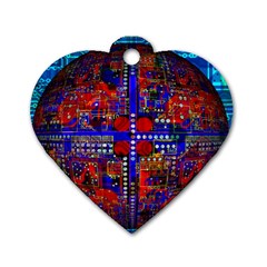 Board Interfaces Digital Global Dog Tag Heart (one Side) by Sapixe