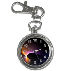 Star Graphic Rays Movement Pattern Key Chain Watches