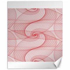 Red Pattern Abstract Background Canvas 11  X 14  