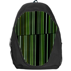 Shades Of Green Stripes Striped Pattern Backpack Bag by yoursparklingshop