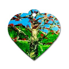 Coral Tree 2 Dog Tag Heart (two Sides) by bestdesignintheworld