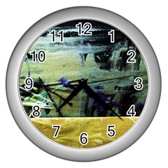 Hidden Strings Of Purity 9 Wall Clocks (silver)  by bestdesignintheworld