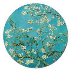 Almond Blossom  Magnet 5  (round) by Valentinaart