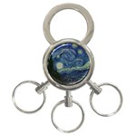 The Starry Night  3-Ring Key Chains Front