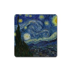 The Starry Night  Square Magnet by Valentinaart