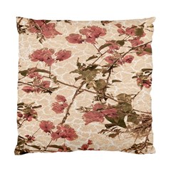 Textured Vintage Floral Design Standard Cushion Case (two Sides) by dflcprints