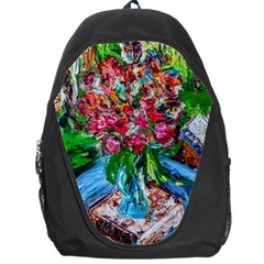 Paint, Flowers And Book Backpack Bag by bestdesignintheworld