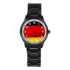 Colors And Fabrics 7 Stainless Steel Round Watch
