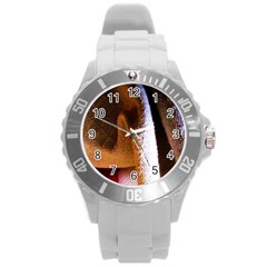 Colors And Fabrics 28 Round Plastic Sport Watch (l) by bestdesignintheworld