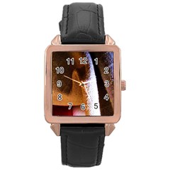 Colors And Fabrics 28 Rose Gold Leather Watch 