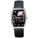 Colors And Fabrics 27 Barrel Style Metal Watch Front