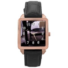 Colors And Fabrics 27 Rose Gold Leather Watch 