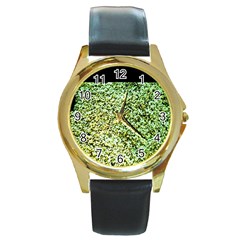 Colors And Fabrics 26 Round Gold Metal Watch