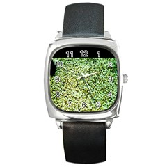Colors And Fabrics 26 Square Metal Watch