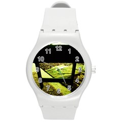 Colors And Fabrics 25 Round Plastic Sport Watch (m) by bestdesignintheworld