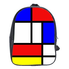 Piet Mondrian Mondriaan Style School Bag (xl) by yoursparklingshop