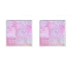 Soft Pink Watercolor Art Cufflinks (square) by yoursparklingshop