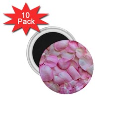 Romantic Pink Rose Petals Floral  1 75  Magnets (10 Pack)  by yoursparklingshop