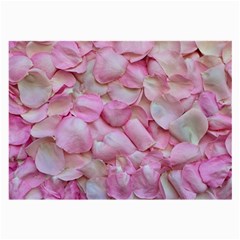 Romantic Pink Rose Petals Floral  Large Glasses Cloth by yoursparklingshop