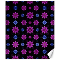 Stylized Dark Floral Pattern Canvas 20  X 24  